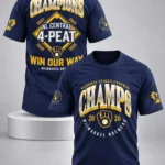 Brewers Win Our Way NL Central Champions 4 Peat 2026 T-Shirt