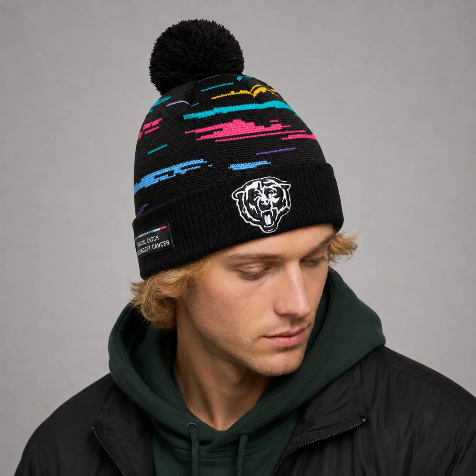 chicago bears 2026 rucial catch cuffed knit hat2 chicago bears 2026 rucial catch cuffed knit hat2