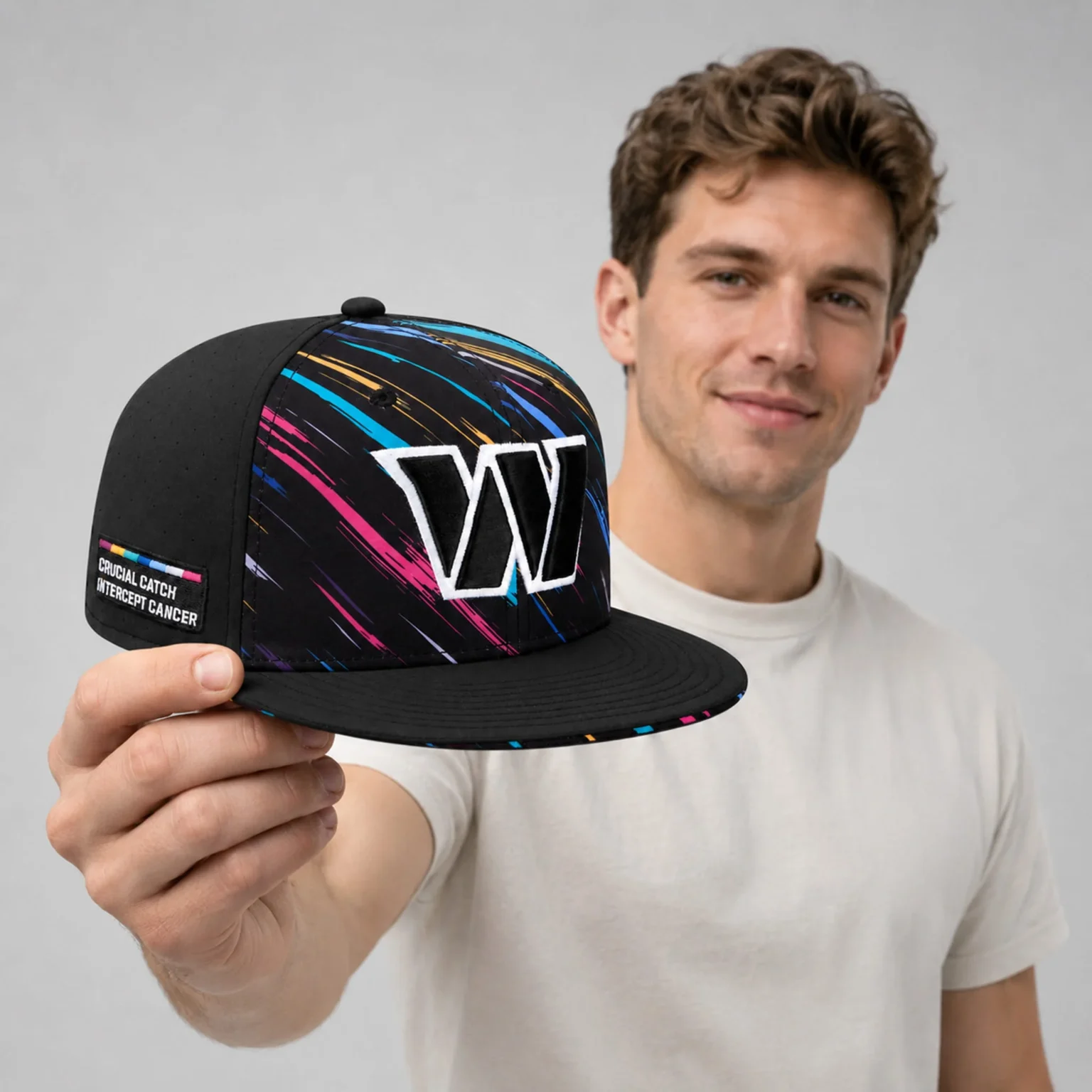 commanders crucial catch intercept cancer 2026 hat1