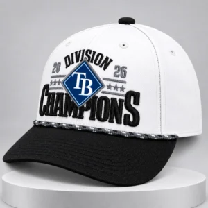 tb rays 2026 al east division champions locker room hat2