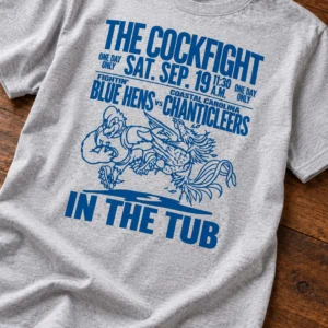 delaware football the cockfight in the tub shirt1