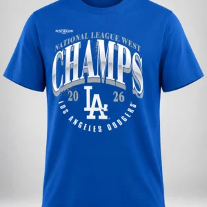 dodgers 2026 nl west division champions locker room shirt