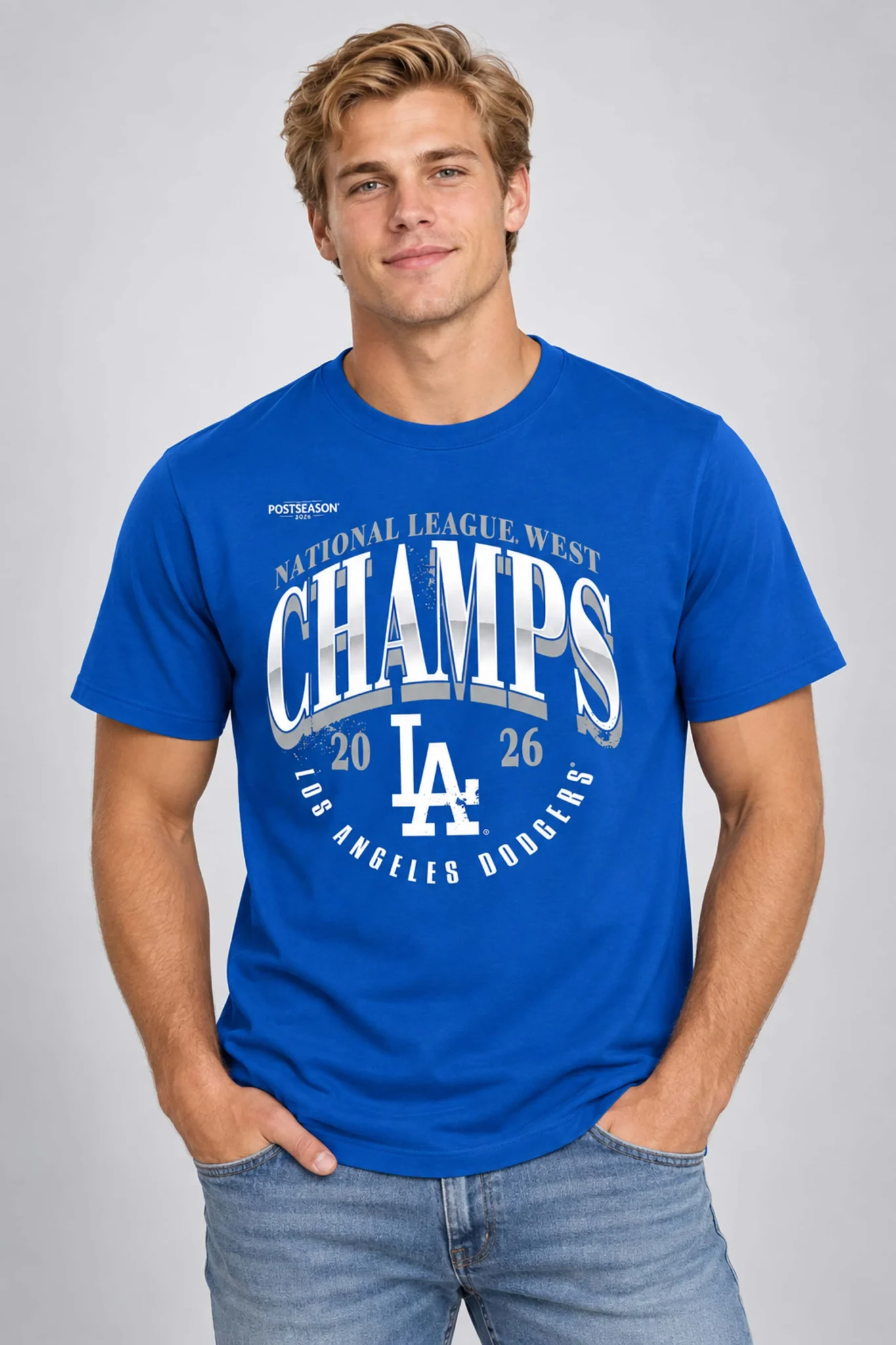 dodgers 2026 nl west division champions locker room shirt2