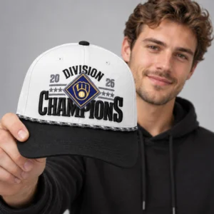 brewers 2026 nl central division champions locker room hat2
