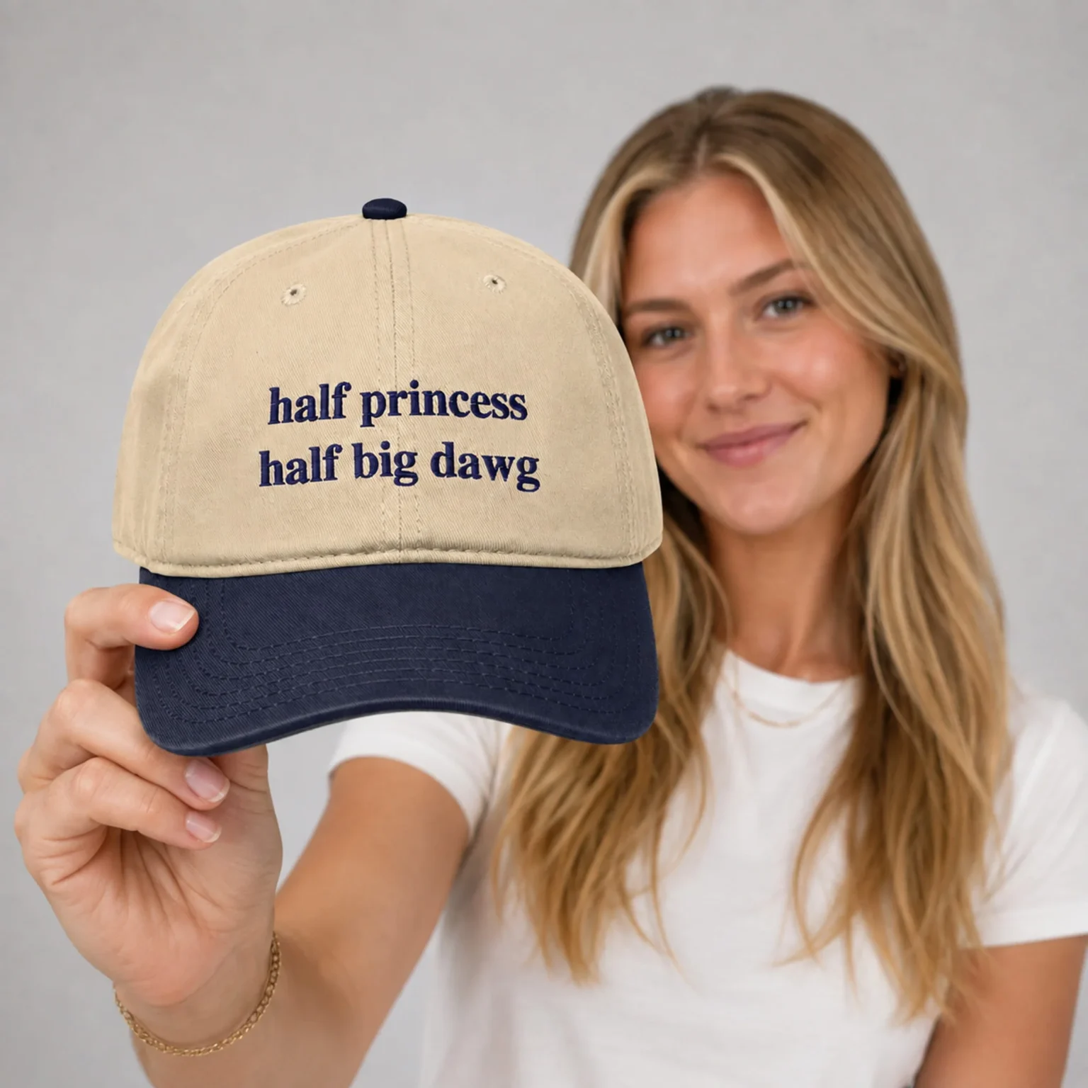 half princess half big dawg hat2 half princess half big dawg hat2