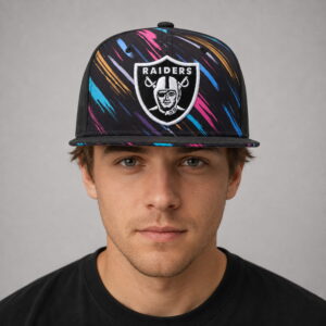 las vegas raiders crucial catch intercept cancer 2026 snapback hat1