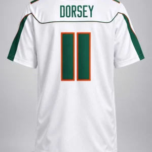 ken dorsey hurricanes 2001 national championship white jersey1