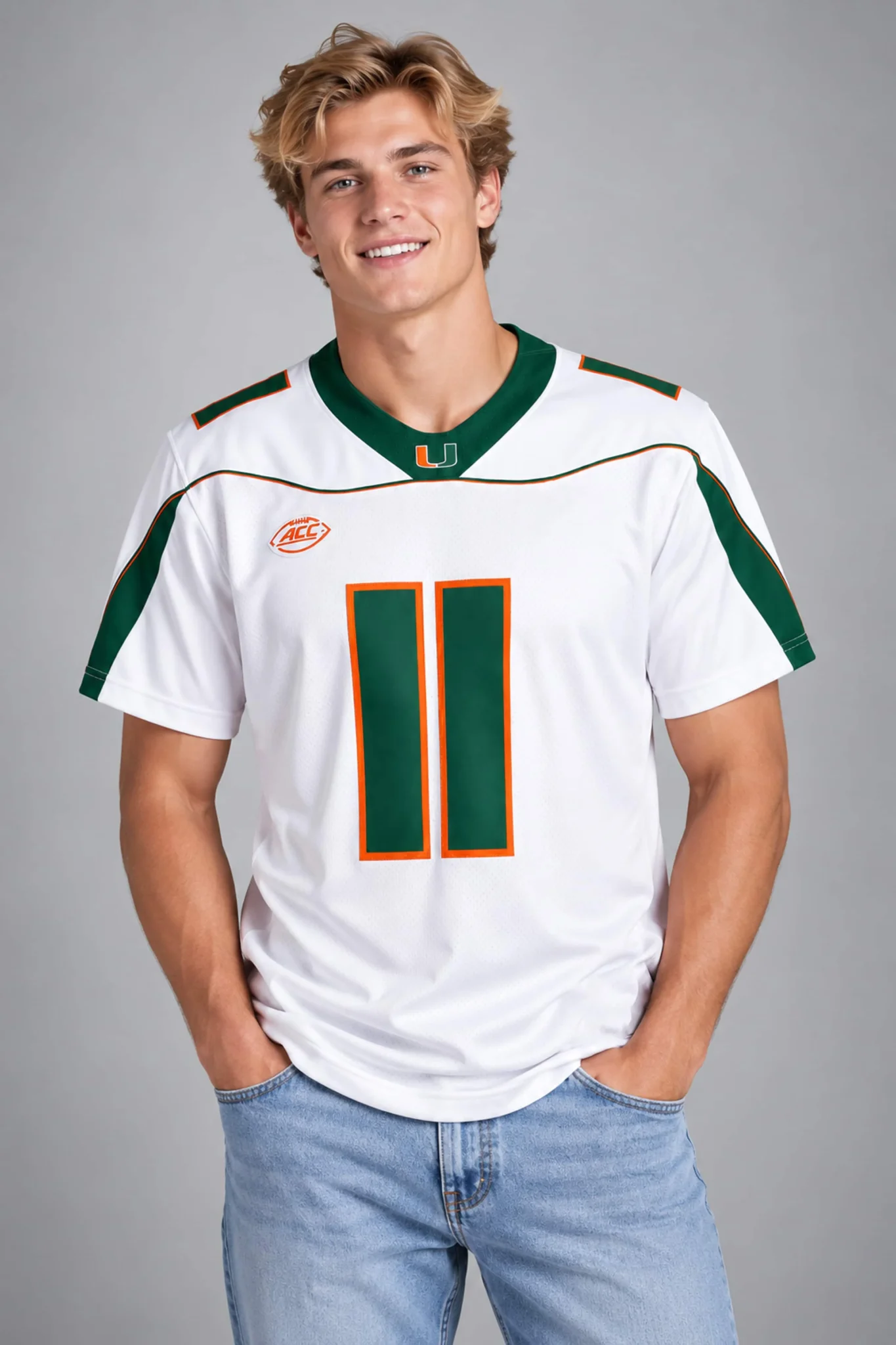 ken dorsey hurricanes 2001 national championship white jersey3