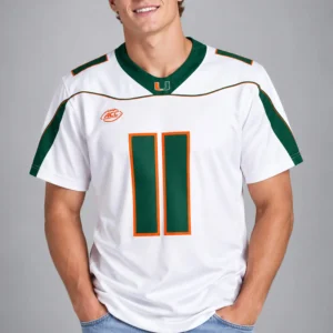 ken dorsey hurricanes 2001 national championship white jersey3