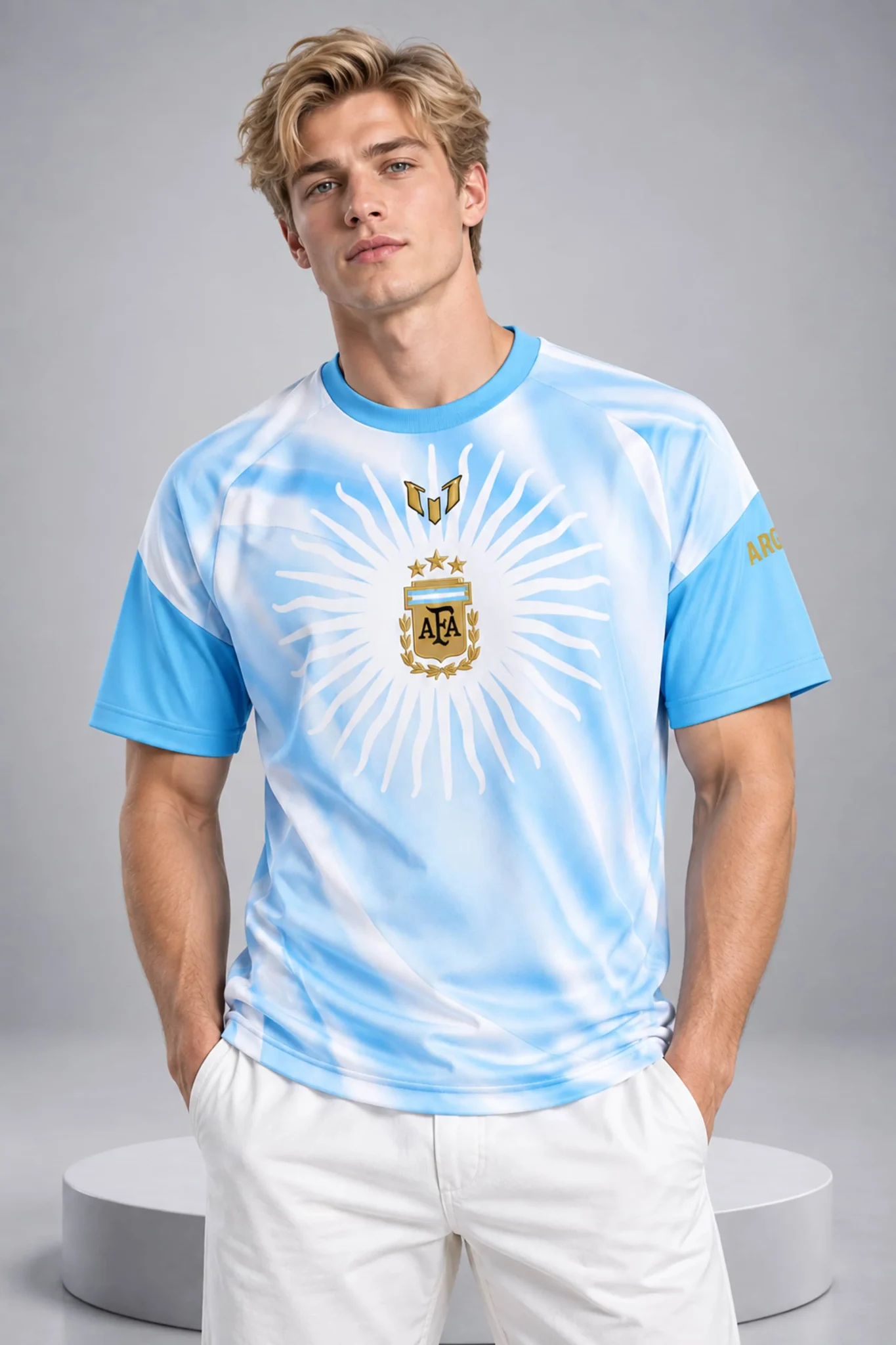 messi farewell argentina 2026 pre match shirt2