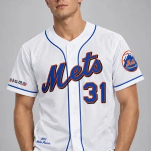 mike piazza 31 signature new york mets 9 11 jersey3