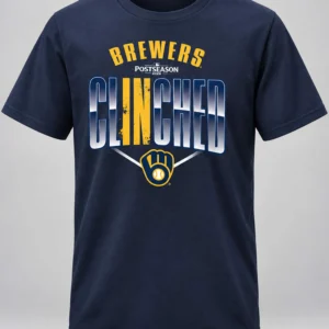 milwaukee brewers 2026 postseason locker room t shirt