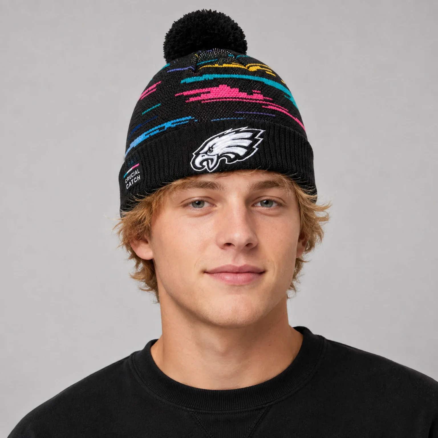 philadelphia eagles 2026 crucial catch cuffed knit hat2 philadelphia eagles 2026 crucial catch cuffed knit hat2