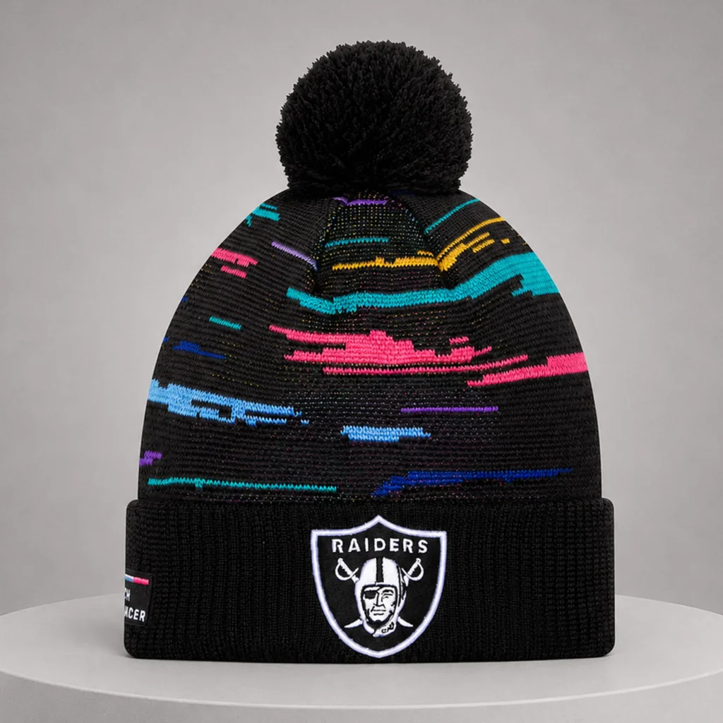 Raiders 2026 Crucial Catch Cuffed Knit Hat - Teespromax