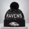 ravens 2026 salute to service cuffed knit hat