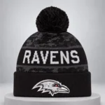 Ravens 2026 Salute To Service Cuffed Knit Hat