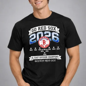 red sox 2026 al east division champions shirt1