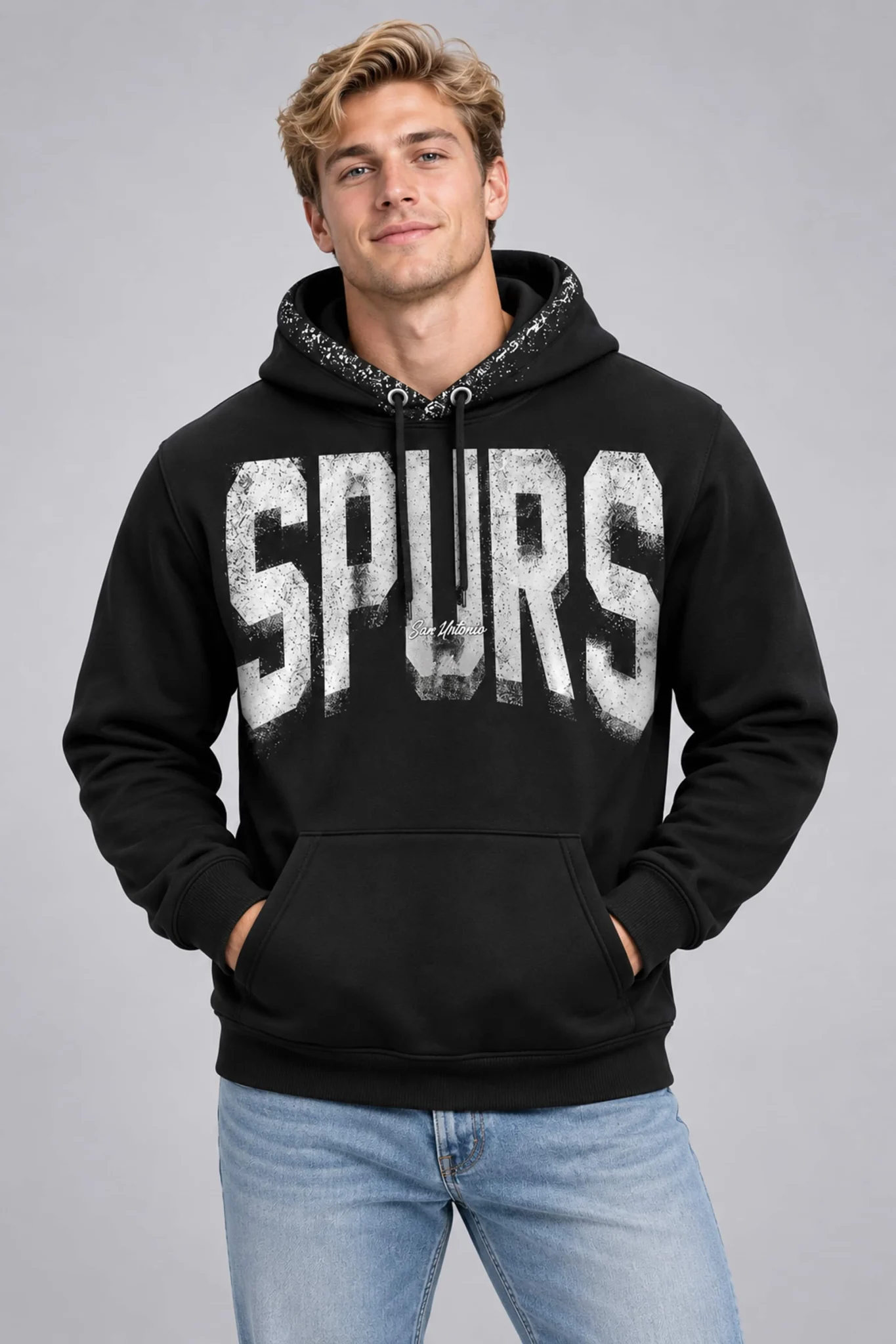 san antonio spurs 2026 por vida black hoodie2