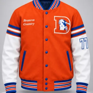 tim tebow broncos country 77 baseball jacket1