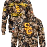 USC Trojans Football Military Appreciation 2026 Camo Hoodie