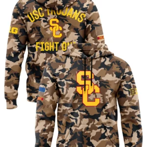 usc trojans football military appreciation 2026 camo hoodie