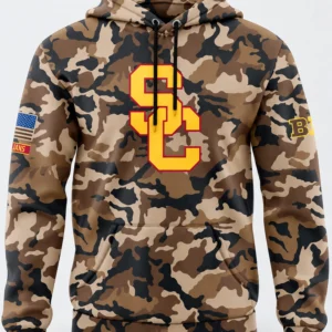 usc trojans football military appreciation 2026 camo hoodie1