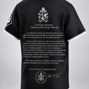 white sox pope leo xiv sends blessings playoff 2026 jersey1