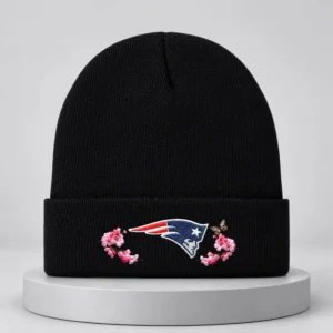 assc x ne patriots cherry blossoms beanie hat