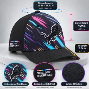 2026 detroit lions crucial catch intercept cancer hat2