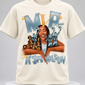 2026 aja wilson 5x mvp shirt