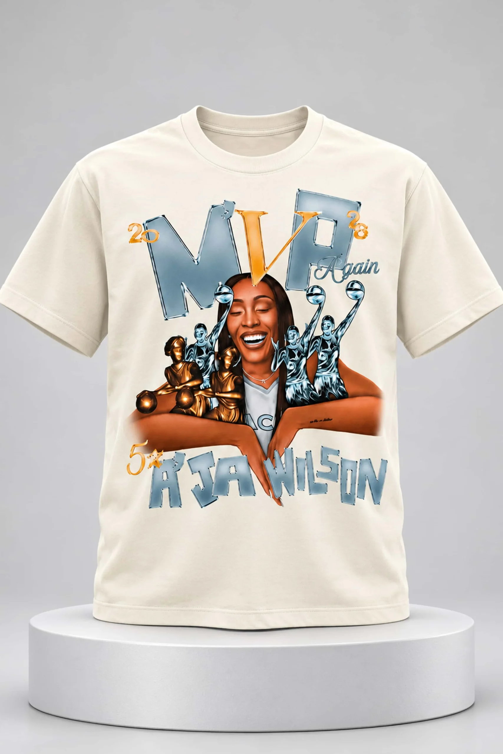 2026 A’ja Wilson 5x MVP Shirt 1 2026 aja wilson 5x mvp shirt