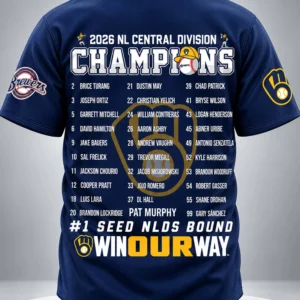 2026 brewers 103 wins nl central division champions jersey1