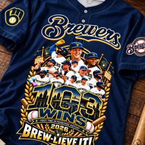 2026 brewers 103 wins nl central division champions jersey3