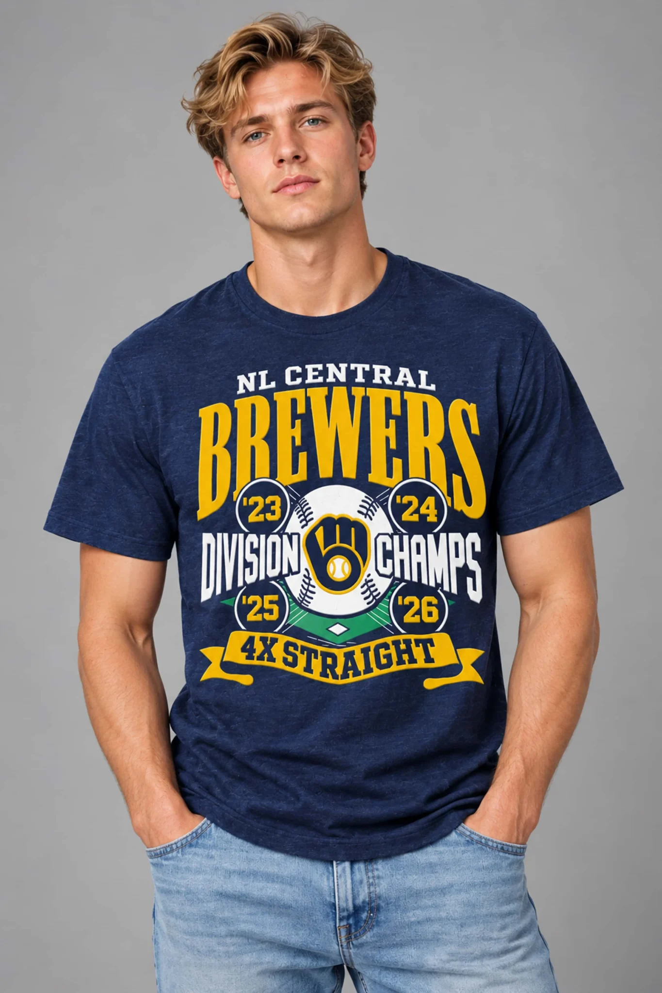 2026 brewers 4x straight nl central division champs shirt2