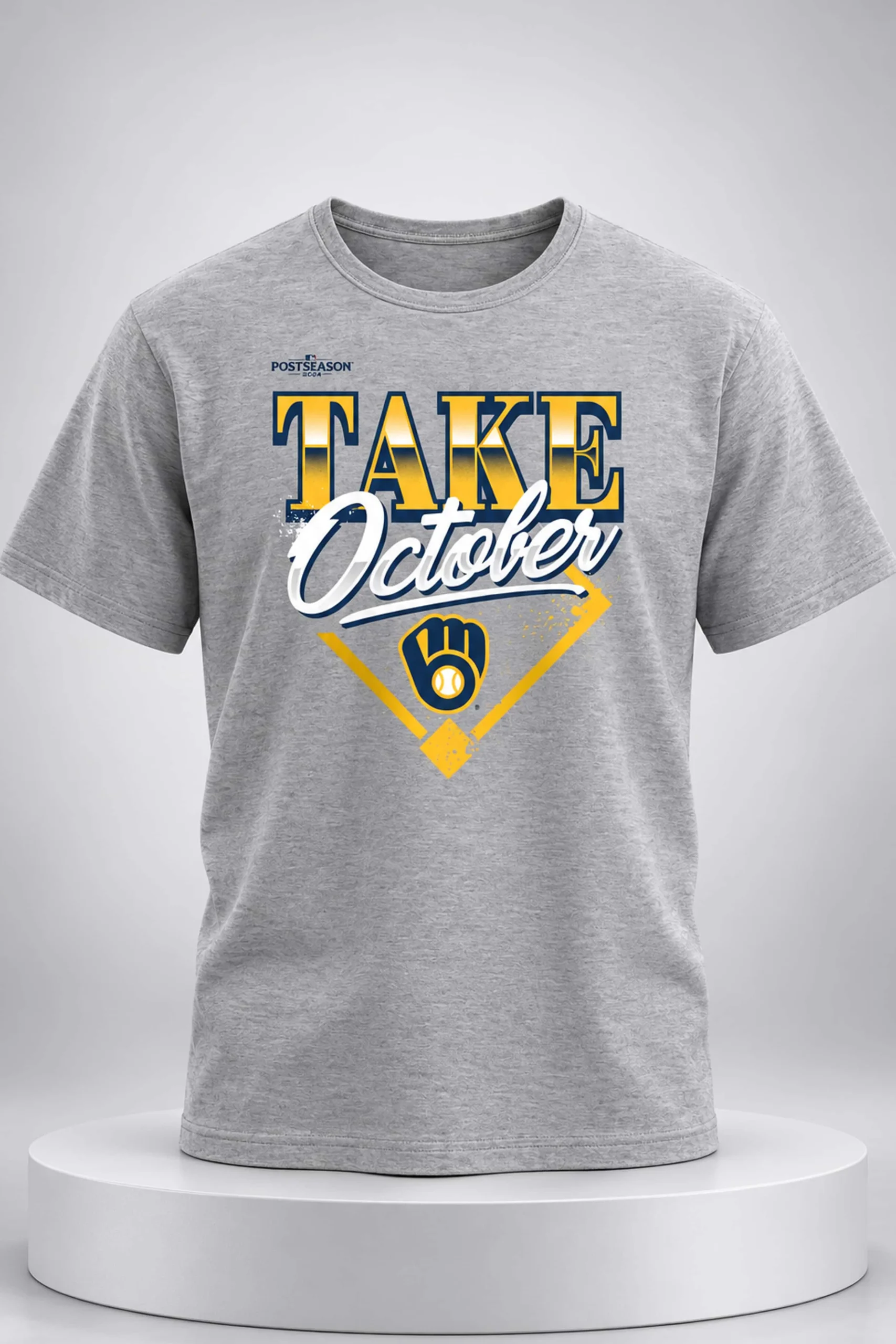 2026 Brewers Gray NLDS Locker Room Take October Shirt 1 2026 brewers gray nlds locker room take october shirt