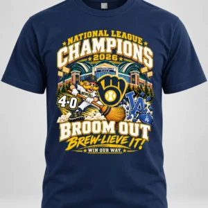 2026 brewers nlcs champions broom out shirt1