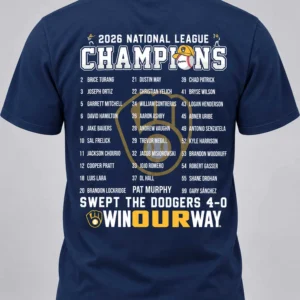 2026 brewers nlcs champions broom out shirt2