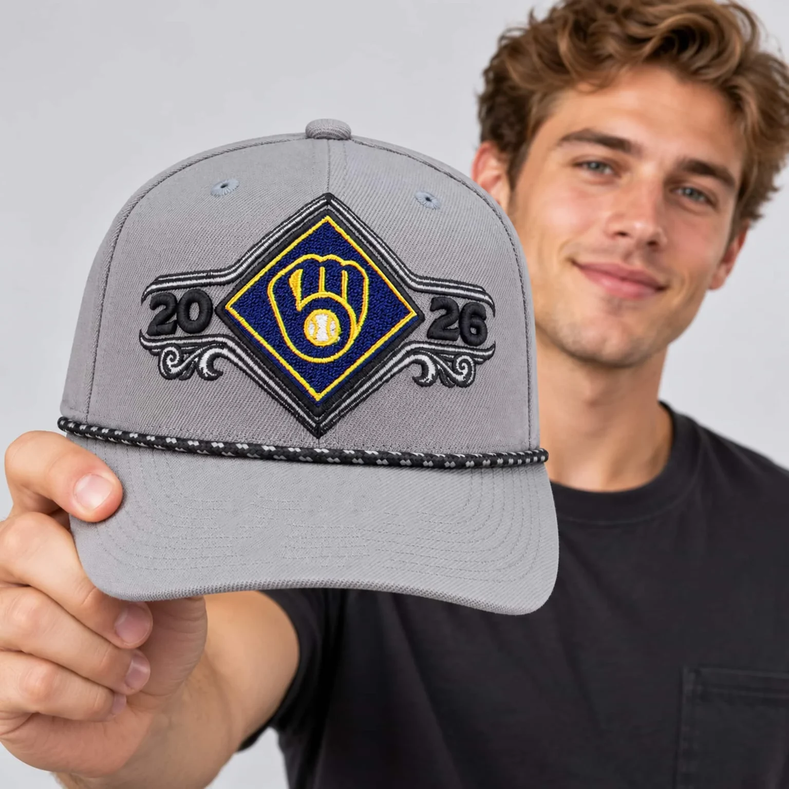 2026 brewers nlds champions locker room hat2