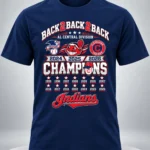 2026 Guardians AL Central Division Back 2 Back Champions Shirt