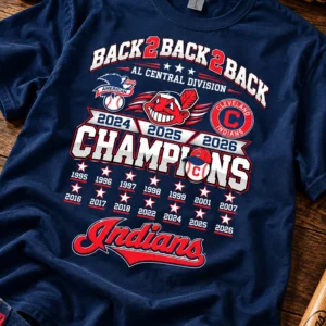 2026 guardians al central division back 2 back champions shirt1
