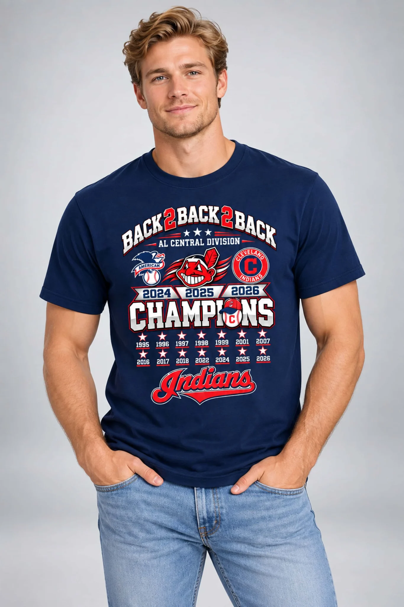 2026 guardians al central division back 2 back champions shirt2