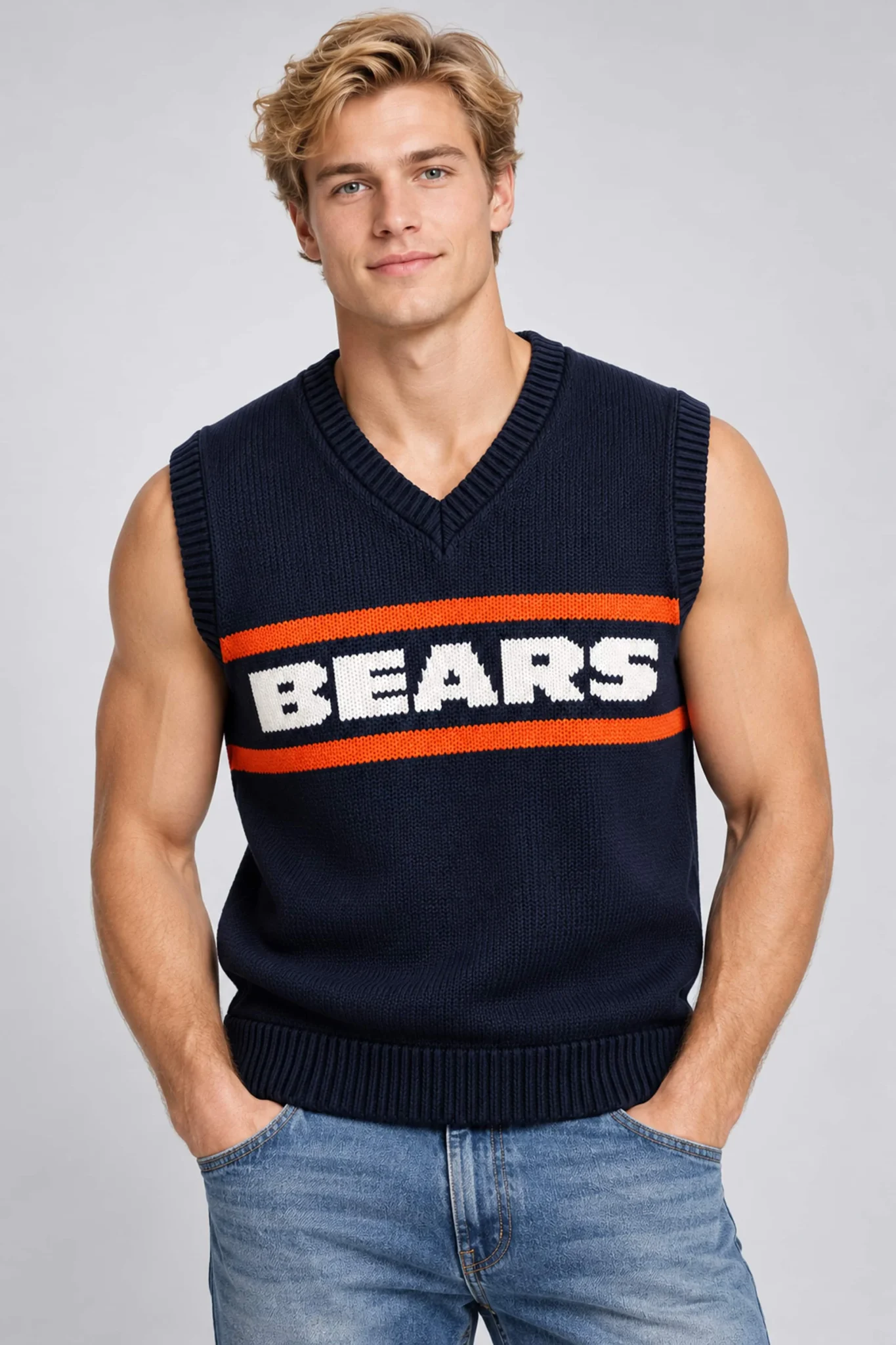2026 mike ditka bears sweater vest2