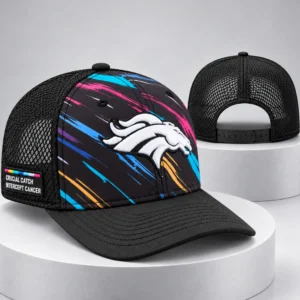 broncos 2026 crucial catch intercept cancer trucker hat