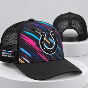 colts 2026 crucial catch intercept cancer trucker hat
