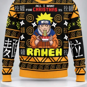 all i want for christmas is ramen ugly christmas sweater