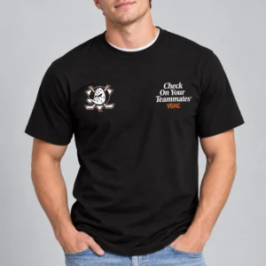 anaheim ducks check on your teammates t shirt2