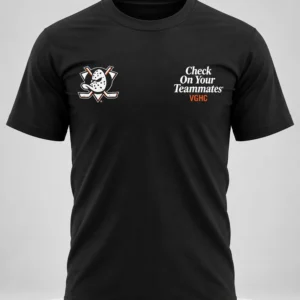 anaheim ducks check on your teammates t shirt3