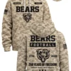 bears military appreciation 250 years of freedom camo hoodie