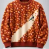 blowing autumn leaves ugly christmas sweater