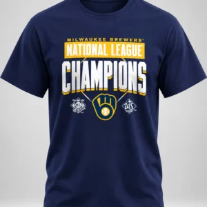 Brewers 2026 American League Champions Custom Name & Number Shirt 5 brewers 2026 american league champions custom name number shirt1